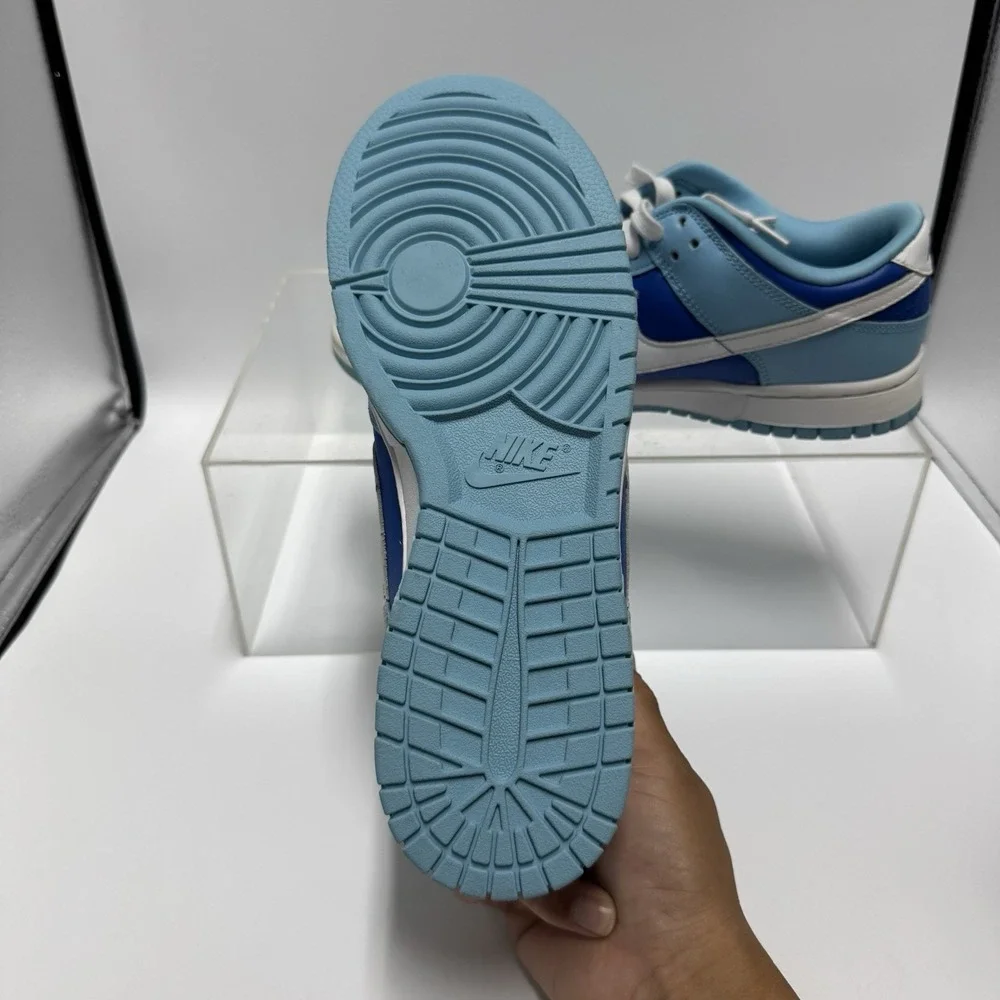 Brand New Nike Dunk Low Retro ARGON DM0121-400 White Blue Shoes Men's Size 9.5